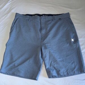 Hurley Men's Slate Gray Flat Front Shorts